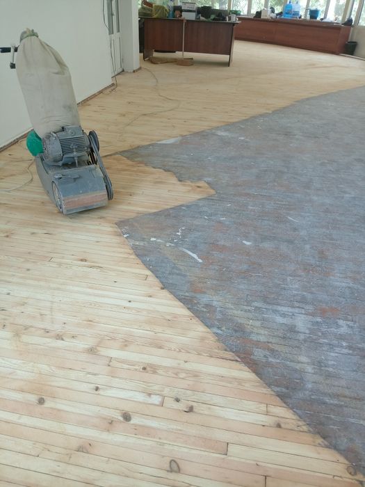 Шлифовка пол паркет лакировка пол