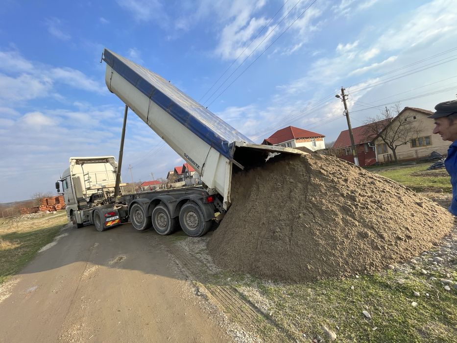 Livrez la comanda clientului nisip sort balast piatra concasata cribluri si alte materiale folosite la contructii