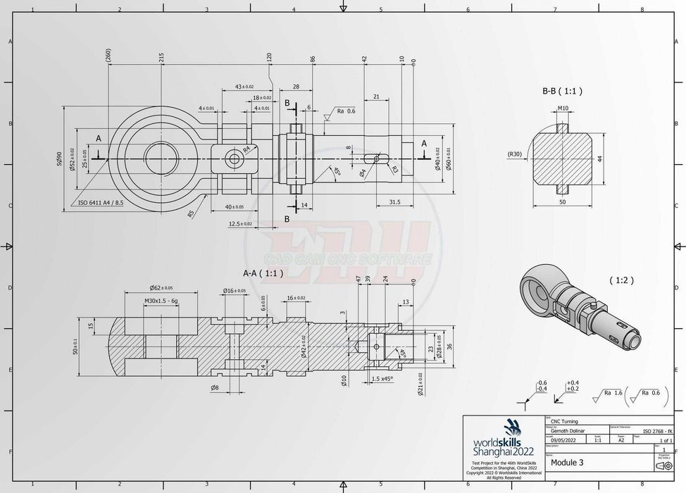 Инженерна графика, технически чертежи, триизмерни модели