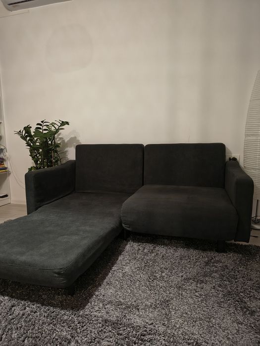 canapea neagra sufragerie