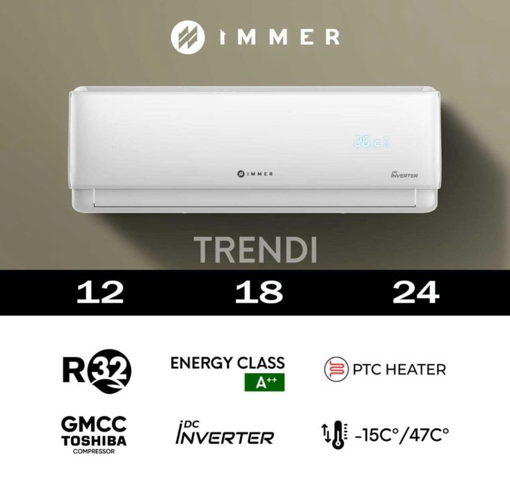 Настенный Кондиционер Immer Inverter 12 Turbo