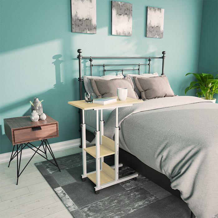 Подвижно бюро Babs, два цвята - Орех с черно или Натурален с бяло.