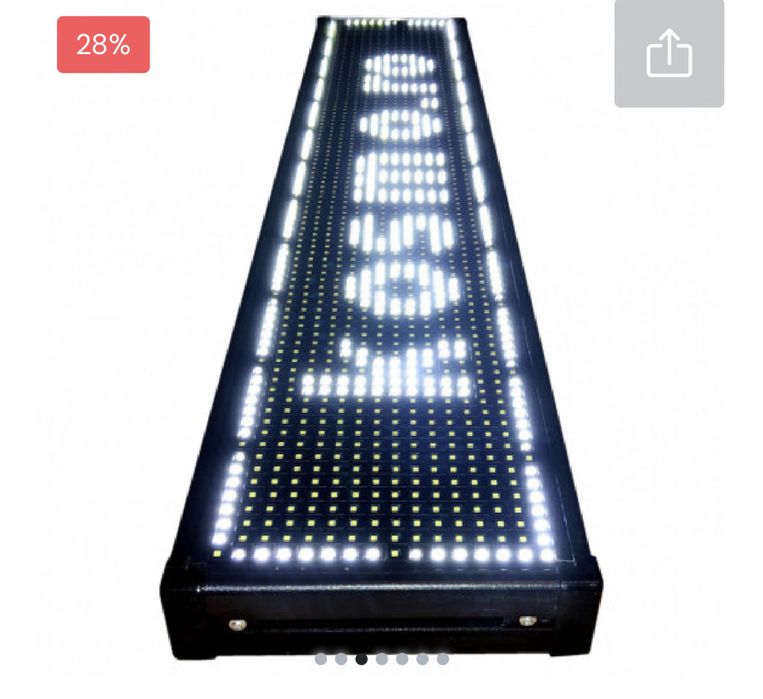 Firma reclama luminoasa LED 100x20 CM Exterior, Programare aplicatie