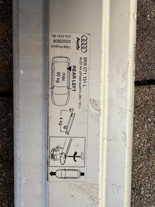 Bare Transversale Audi pentru A4 Allroad