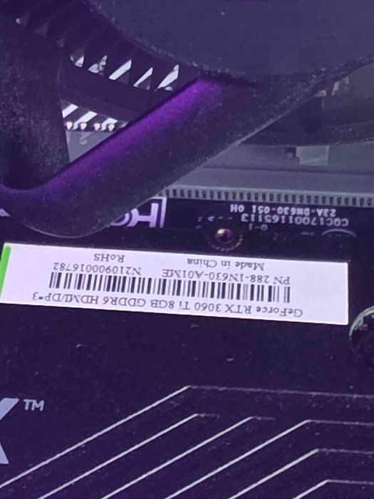 Vand PC Gaming RTX3060TI, i5 11th gen, SSD, 16GB