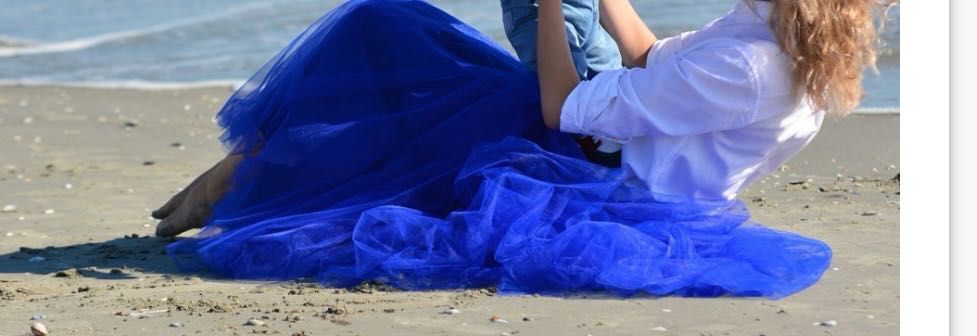 Fusta Tulle MAXI Royal Blue