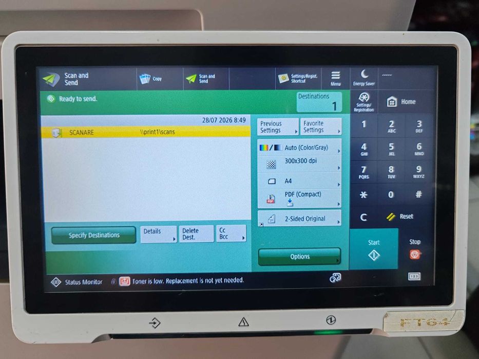 Copiator monocrom Canon ImageRUNNER ADVANCE DX 527i - An 2020
