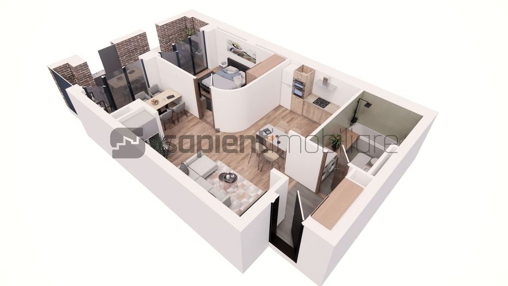 Apartament nou, modern cu 2 camere - Ultracentral -  Cuza Voda