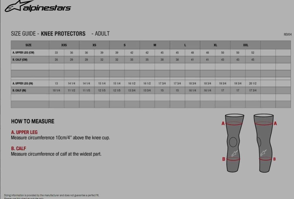 Protectii cot si genunchi Alpinestar - diverse marimi