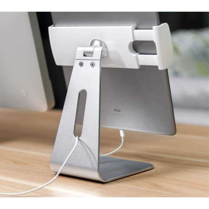 Suport birou aluminiu pentru tablete intre 7-13 inch - Silver