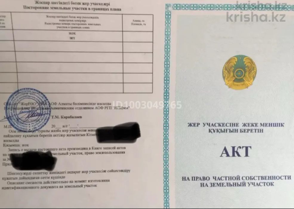 Продам участок по 5 соток, Көкөзек