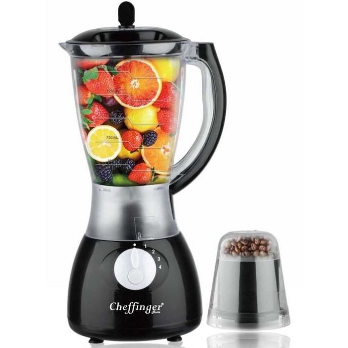 Blender cu Rasnita Cheffinger Home, 20000 RPM, 1.5 litri