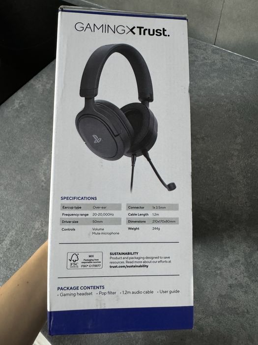 Căști gaming Trust - GXT 498 Forta, PS5, negre