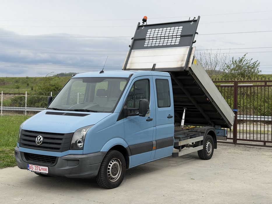 VW Crafter BASCULABIL 3.5t / 6+1 Locuri / Aer conditionat / Euro6 / stare PERFECTA, TVA Deductibil