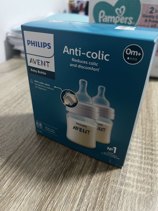 2 biberoane anti-colici 0+ luni, Avent philips