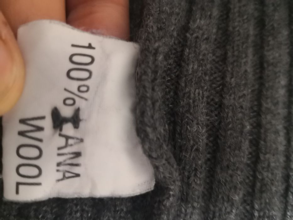 Jacheta cu fermoar lana 100%