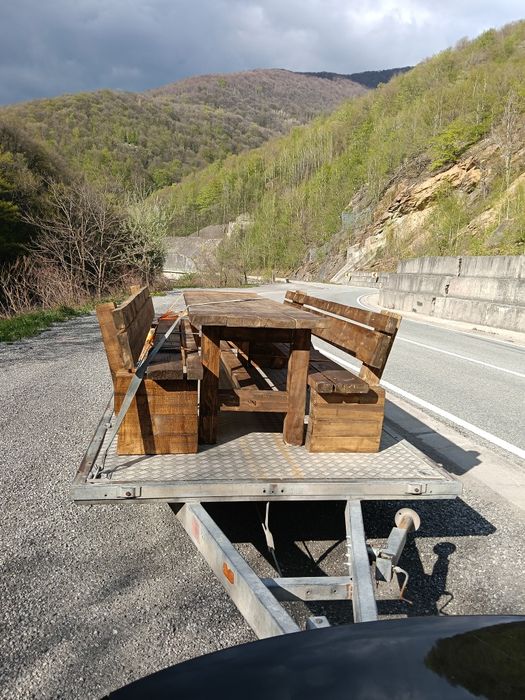 Masa de lemn pentru exterior/terasă