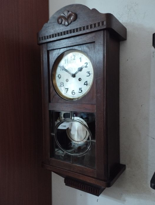 Ceas pendula de perete anii 30 cu pendul