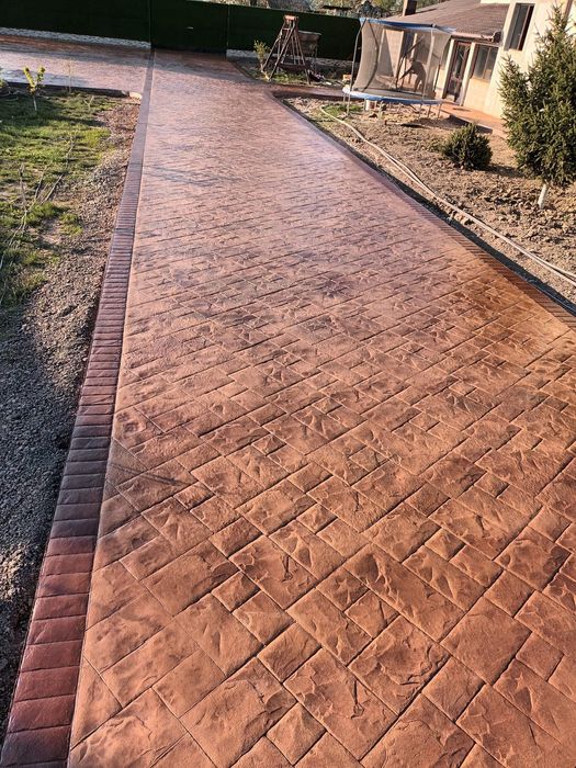 Beton amprentat dezactivat