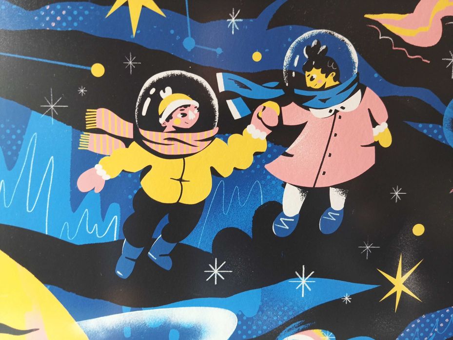 Оригинална картина от български творец на космическа тема