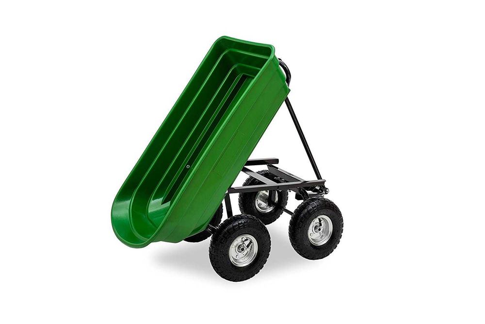 Cărucior de grădină, roabă cu funcție de basculare până la 250 kg