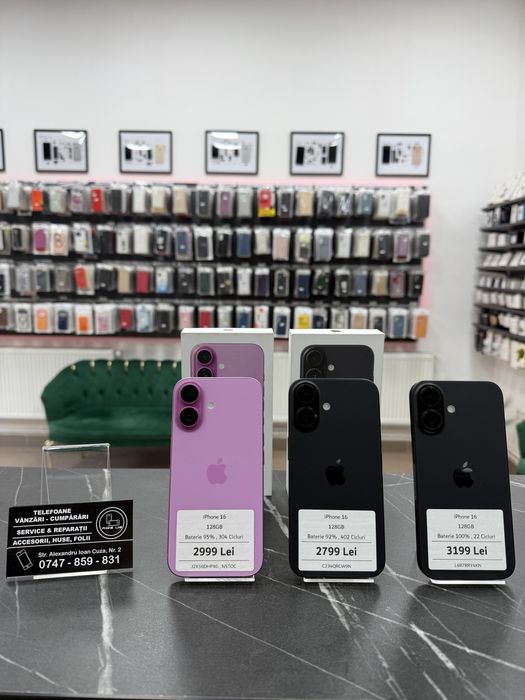 iPhone 16 | 128Gb | Ca NOI | Garantie | phonelab.ro
