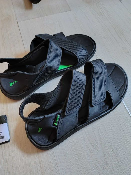 Rider Terrain Sandals Black/Green Sandale slingback cu velcro Size 43