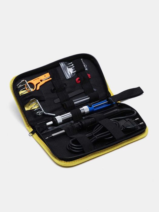 Паяльник электрический, набор с регулировкой температуры, 80 Вт