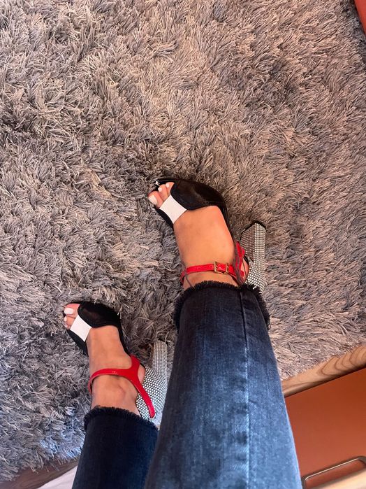 Сандали на висок ток Jorge Bischoff