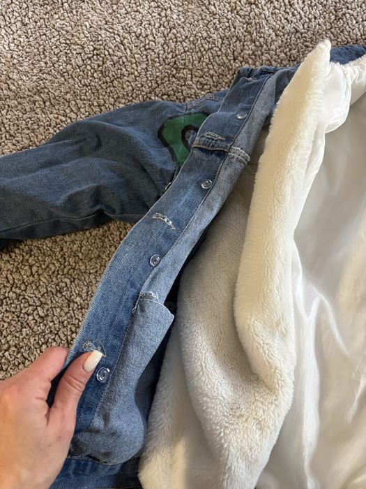 Дънково яке палто от две части