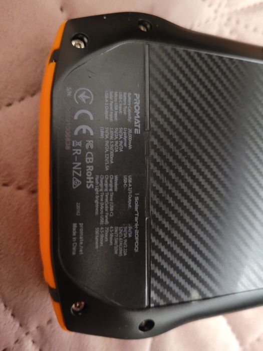 Power bank PROMATE Solar Tank20PDQI