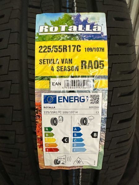 Нови всесезонни бусови гуми ROTALLA 4 SEASON 225/55R17C 2255517C