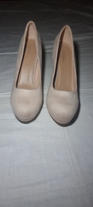 Pantofi cu toc pt femei din piele