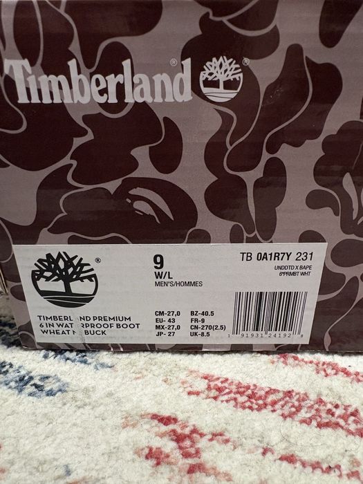 Timberland x Bape, purtati o singura data