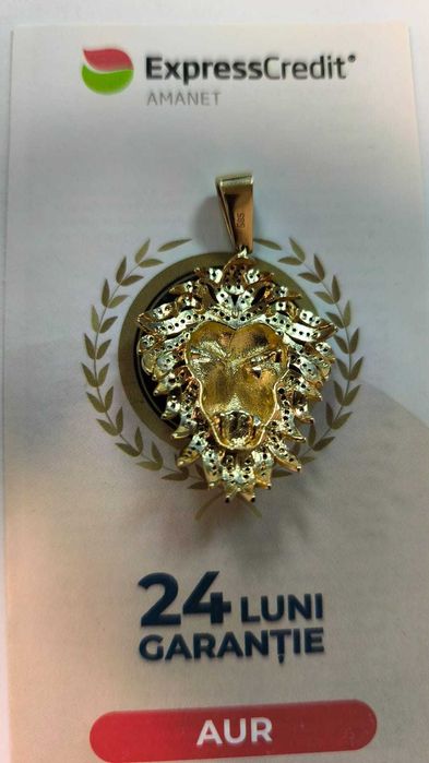 (AG 35) Medalion " Leu" aur 14K B.32814 /Vanzare in locatie/  4192 lei