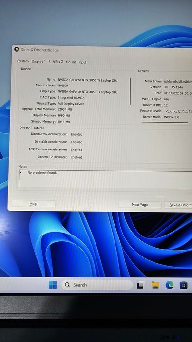 Laptop Acer Predator i.7 12700H Nvidia Rtx Ti 3050 4gb ddr6