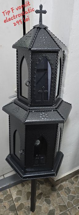 Felinare cimitir negre gri maro sau electrostatic vopsite