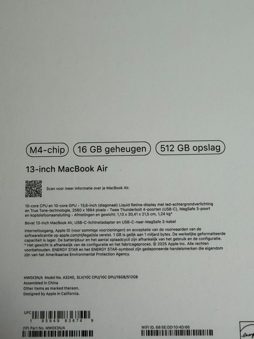 Apple Macbook Air M4