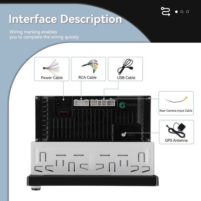 Мултимедия Android Auto Carplay единичен дин навигация кола автомобил