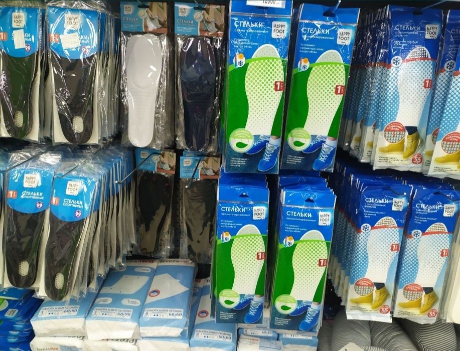 Стельки зимние и летние для обычной и спортивной обуви летние и зимние