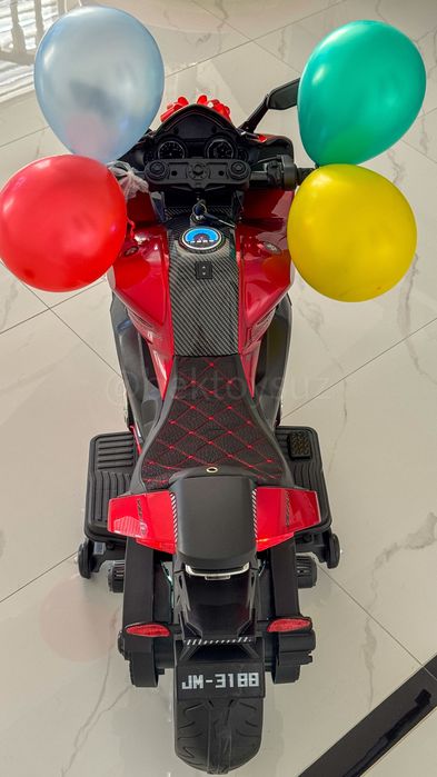 Детский мотоцикл Yamaha 24V Bluetooth EVA и подсветкой 3-7 лет до 30кг