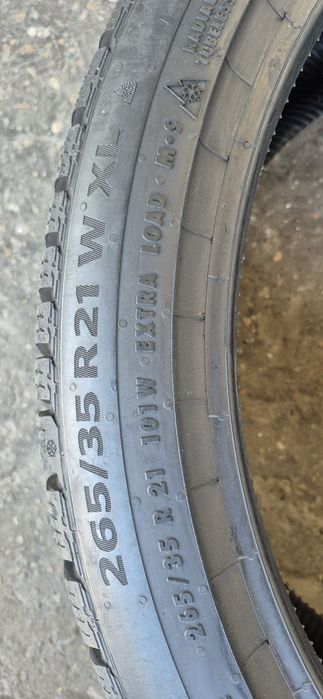 4 anvelope iarna Continental,fata ca noi 265/35/21,spate 295/30/21;15%uzura,dot 2024.Pret/bucata.