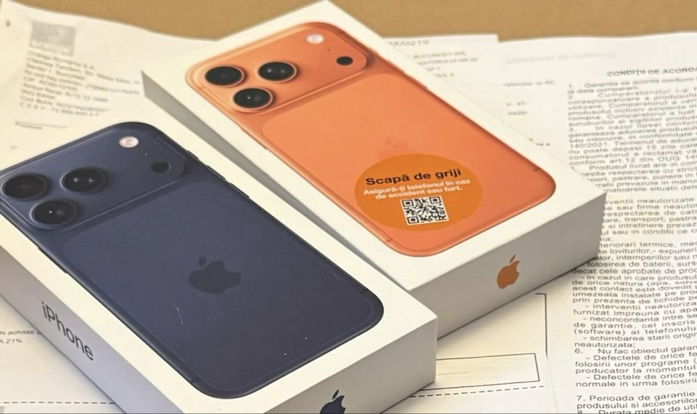 iPhone 17 PRO 256GB SIGILAT ! GARANTIE ! Orange / Blue Desert Gold