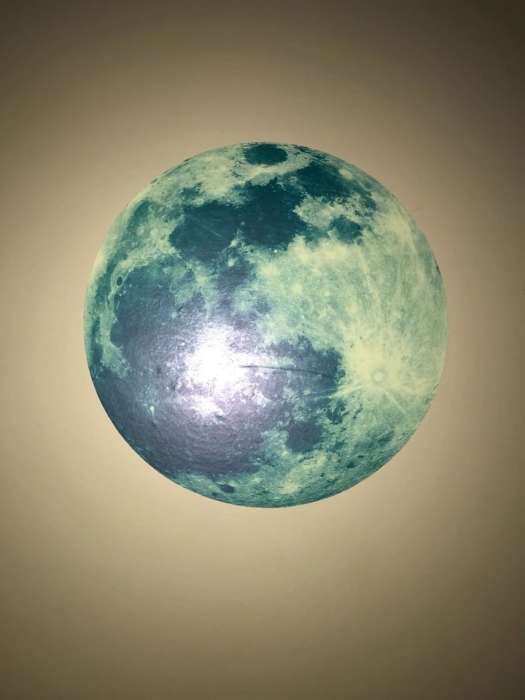 Sticker Lună fosforescentă - 20 cm.  |