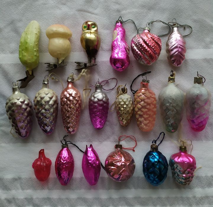 Ёлочные игрушки времён ссср