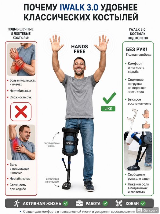 Iwalk 3.0 костыли в аренду