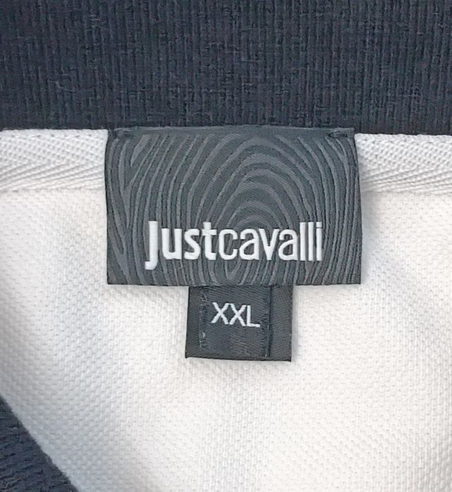 Just Cavalli Striped Polo Shirt оригинална тениска XL памучна поло