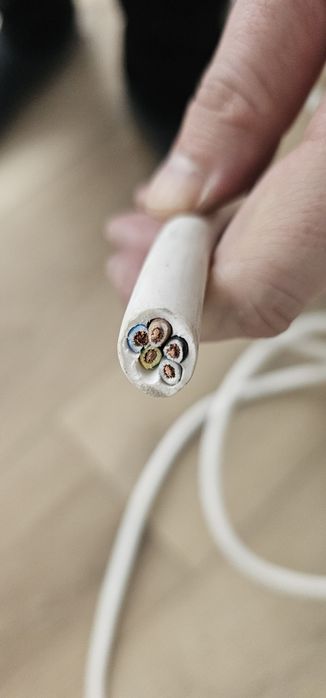 Cablu Electric Litat MYYM 5x2.5 alb ignifug H05VV-F