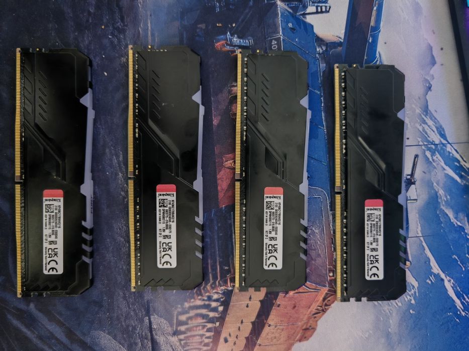 Set Memorie RAM 32gb fury beast ddr4 3600mhz