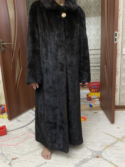 Норковая шуба длинная